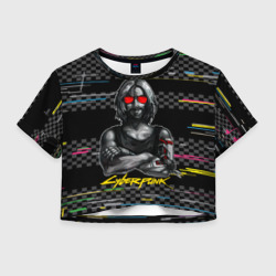 Женская футболка Crop-top 3D  Johnny    Cyberpunk2077