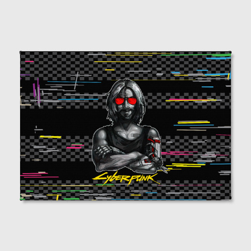 Холст прямоугольный  Johnny    Cyberpunk2077, цвет 3D печать - фото 2