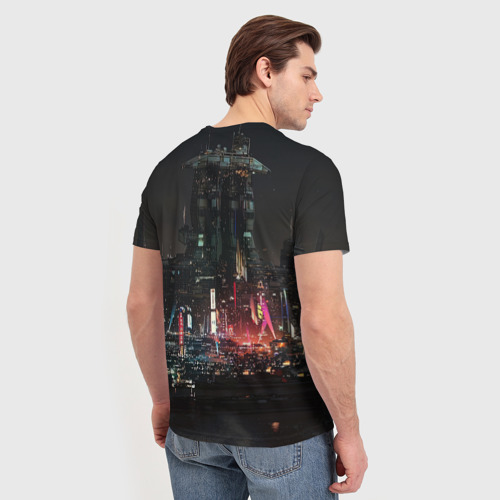 Мужская футболка 3D Pixel Johnny Сильверхед Киберпанк 2077, цвет 3D печать - фото 4