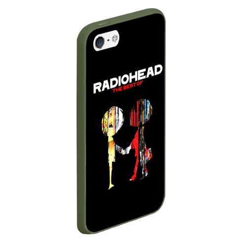 Чехол для iPhone 5/5S матовый Radiohead The best, цвет темно-зеленый - фото 3