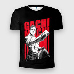 Мужская футболка 3D Slim Gachimuchi warrior Гачимучи воин