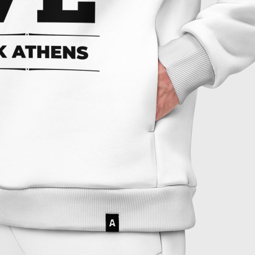 Мужской костюм oversize хлопок с принтом AEK Athens Love Классика, фото #4