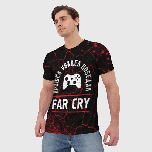 Мужская футболка 3D с принтом Far Cry / Победил, фото на моделе #1