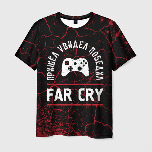 Мужская футболка 3D с принтом Far Cry / Победил, вид спереди #2