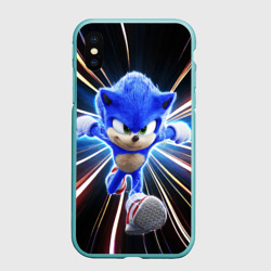 Чехол для iPhone XS Max матовый Speed Sonic