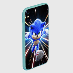 Чехол для iPhone XS Max матовый Speed Sonic - фото 2