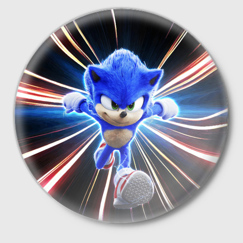 Значок Speed Sonic, цвет белый