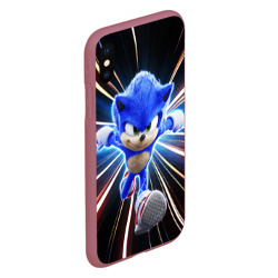 Чехол для iPhone XS Max матовый Speed Sonic - фото 2