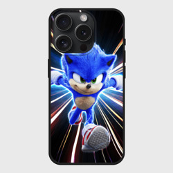 Чехол силиконовый для Apple iPhone 15 Pro матовый Speed Sonic