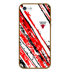 Чехол для iPhone 5/5S матовый Chicago bulls Чикаго буллс