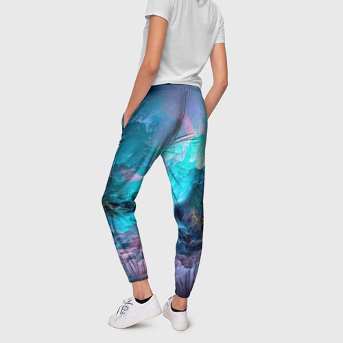 Женские брюки 3D Морской шторм, цвет 3D печать - фото 4