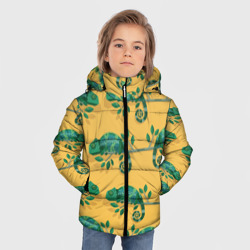 Зимняя куртка для мальчиков 3D Хамелеон принт - фото 2