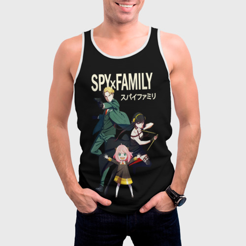 Мужская майка 3D Spy family Семья Шпиона, персонажи, цвет 3D печать - фото 3