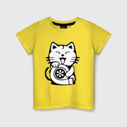 Детская футболка хлопок JDM Cat & Engine Japan