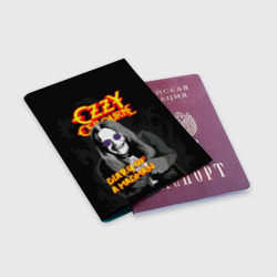 Обложка для паспорта матовая кожа Ozzy Osbourne Оззи Осборн - фото 2