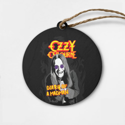 Деревянная игрушка круг Ozzy Osbourne Оззи Осборн