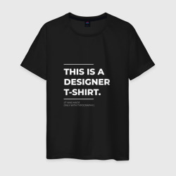 This is a designer T-Shirt Типография – Мужская футболка хлопок с принтом купить со скидкой в -20%