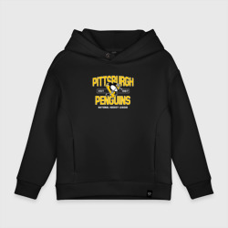 Детское худи Oversize хлопок Pittsburgh Penguins Питтсбург Пингвинз