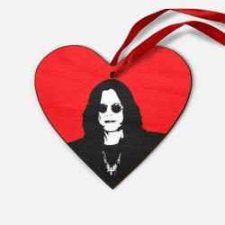 Деревянная игрушка Сердце Ozzy Osbourne Оззи Осборн