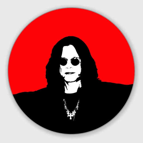Круглый коврик для мышки Ozzy Osbourne Оззи Осборн