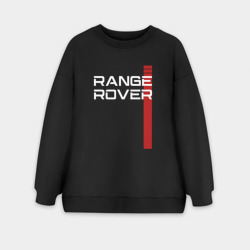 Женский свитшот oversize без начеса хлопок RANGE ROVER LAND ROVER