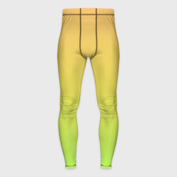 Мужские тайтсы 3D Gradiend yellow-green