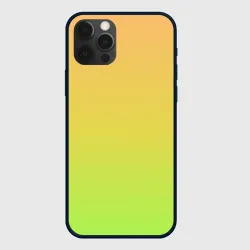Чехол для iPhone 12 Pro Max Gradiend yellow-green
