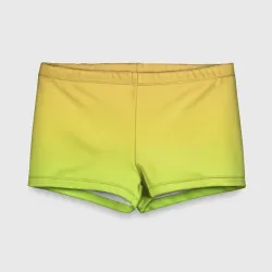 Детские купальные плавки 3D Gradiend yellow-green