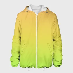 Мужская куртка 3D Gradiend yellow-green