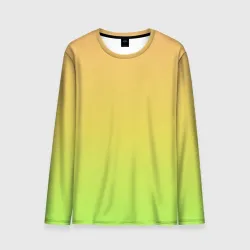 Мужской лонгслив 3D Gradiend yellow-green