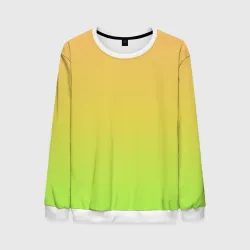 Мужской свитшот 3D Gradiend yellow-green