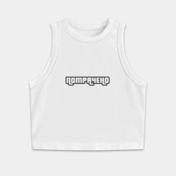 Женская укороченная майка-топ хлопок Потрачено GTA