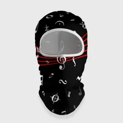 Балаклава 3D Нотные знаки с нотным станом
