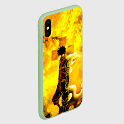 Чехол для iPhone XS Max матовый Пламенная бригада пожарных, fire force - фото 2