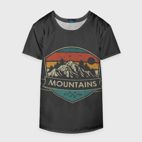 Накидка на куртку 3D Горы Mountains, цвет 3D печать - фото 4