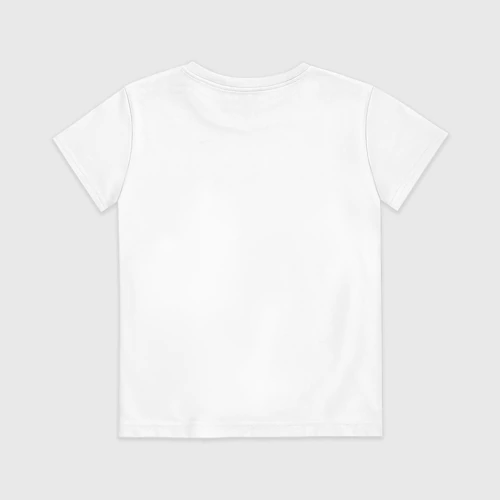 Детская футболка хлопок с принтом Лис боец, вид сзади #1