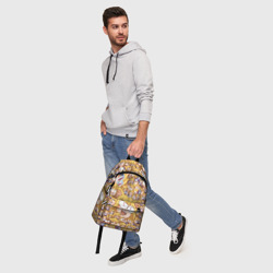 Рюкзак с принтом Neco-Arc для любого человека, вид спереди №5. Цвет основы: белый