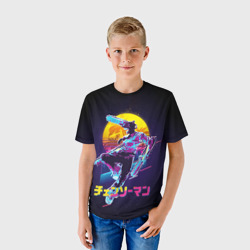 Детская футболка 3D Chainsaw man and moon - фото 2