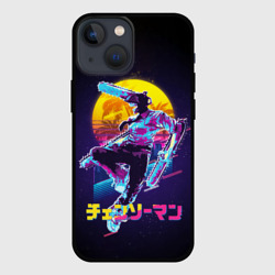 Чехол для iPhone 13 mini Chainsaw man and moon