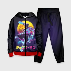 Детский костюм 3D Chainsaw man and moon