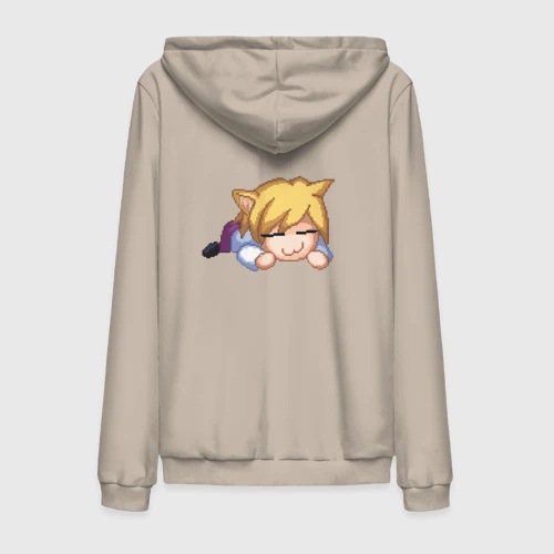 Мужская толстовка на молнии хлопок Неко-Арк пиксель-арт из Судьба/Великий карнавал