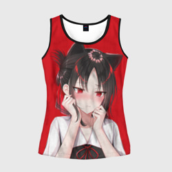 Женская майка 3D Грустная Кагуя