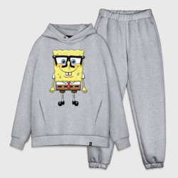 Мужской костюм oversize хлопок Bob square pants