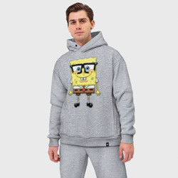 Мужской костюм oversize хлопок Bob square pants - фото 2