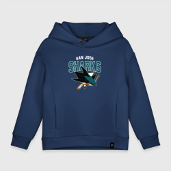 Детское худи Oversize хлопок San Jose Sharks NHL