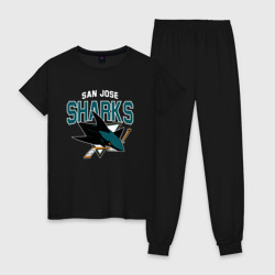 Женская пижама хлопок San Jose Sharks NHL