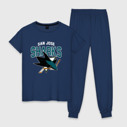 Женская пижама хлопок San Jose Sharks NHL