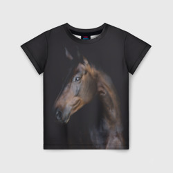 Детская футболка 3D Лошадь. Благородство
