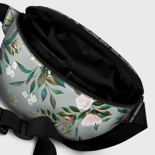 Поясная сумка 3D с принтом Цветы Цветочный Букет, фото #6
