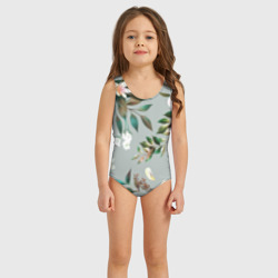 Детский купальник 3D Цветы Цветочный Букет